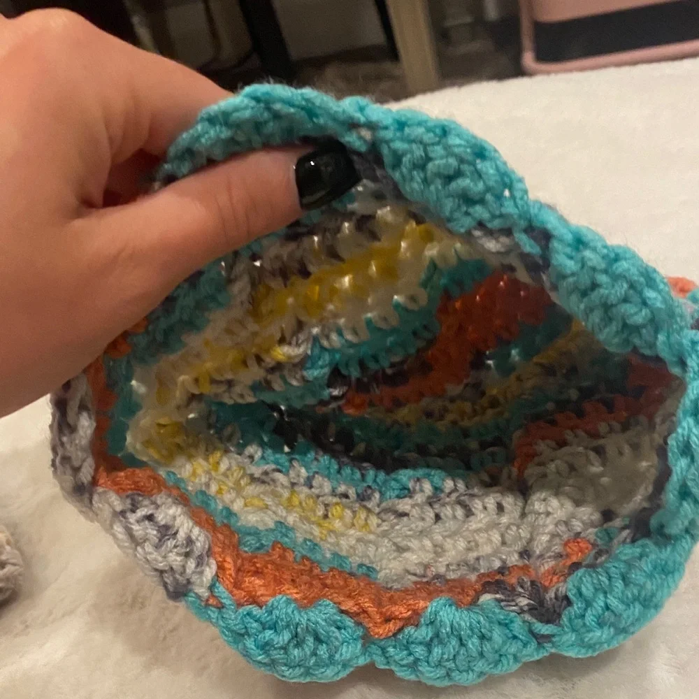 Handmade Colorful Crochet Beanie Set